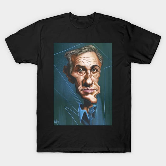 Christoph Waltz T-Shirt by metmangindaan